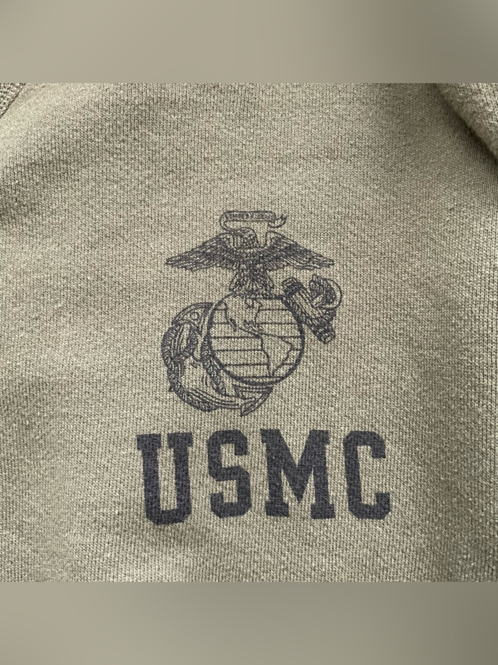 Vintage - USMC Marines - Crewneck Sweater - Adult Small - Green - Picture 4 of 8